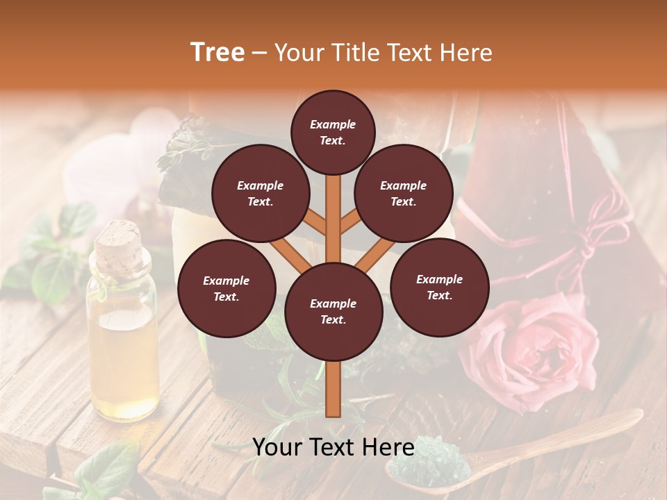 Foam Bath Rose PowerPoint Template