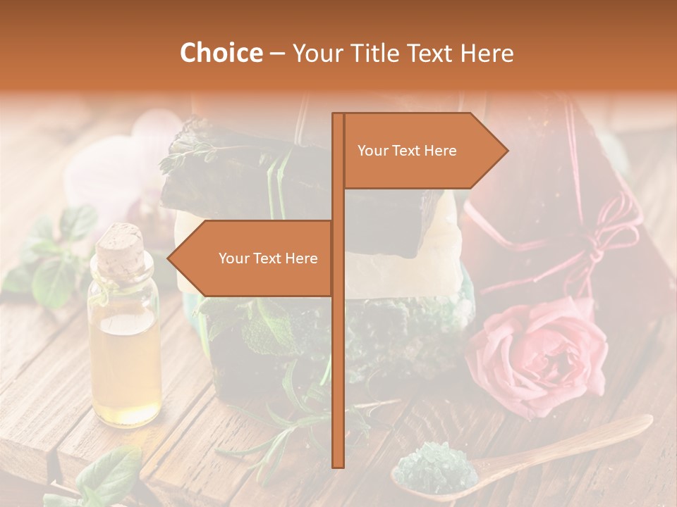 Foam Bath Rose PowerPoint Template