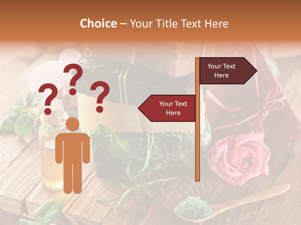 Foam Bath Rose PowerPoint Template