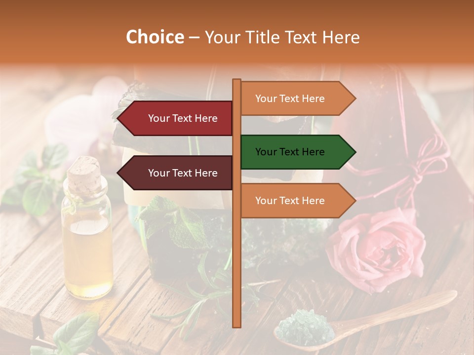 Foam Bath Rose PowerPoint Template