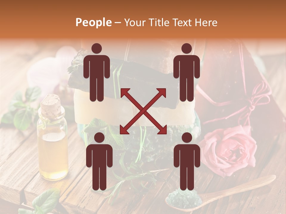 Foam Bath Rose PowerPoint Template