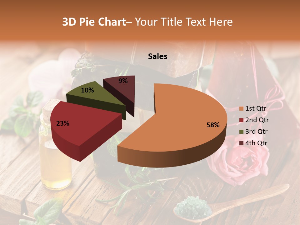 Foam Bath Rose PowerPoint Template