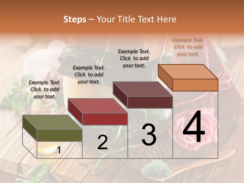 Foam Bath Rose PowerPoint Template