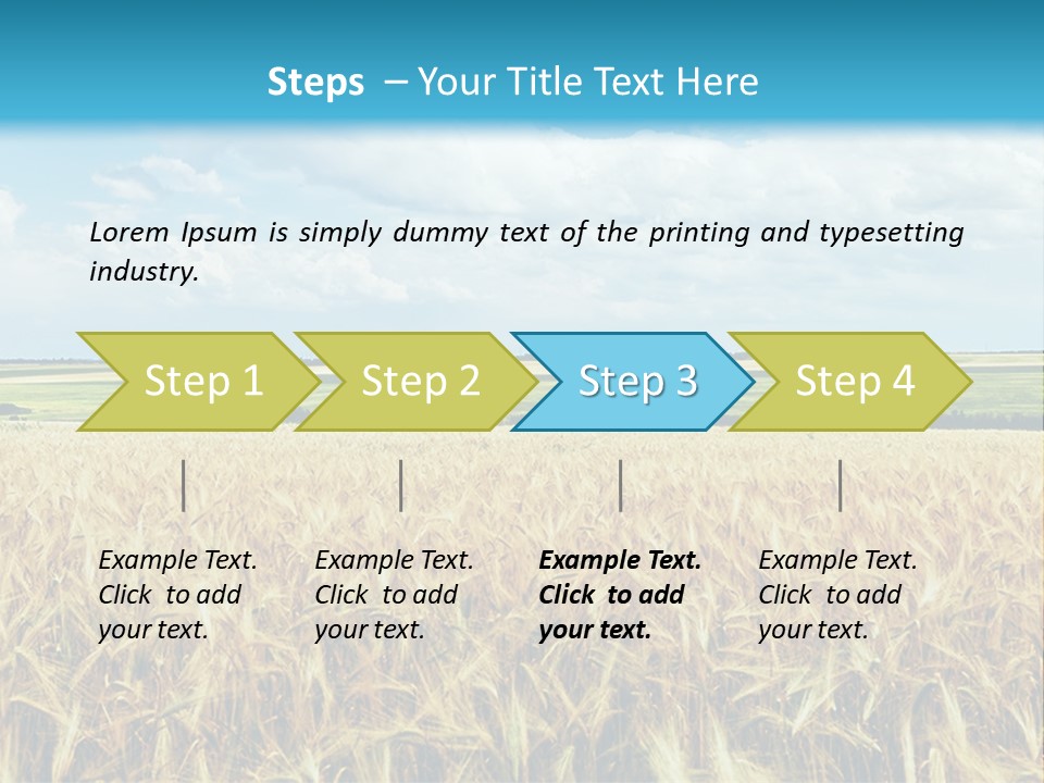 Sky Cultivate Summer PowerPoint Template