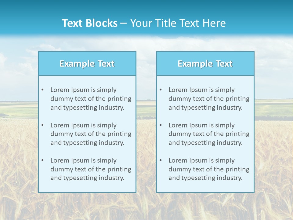 Sky Cultivate Summer PowerPoint Template