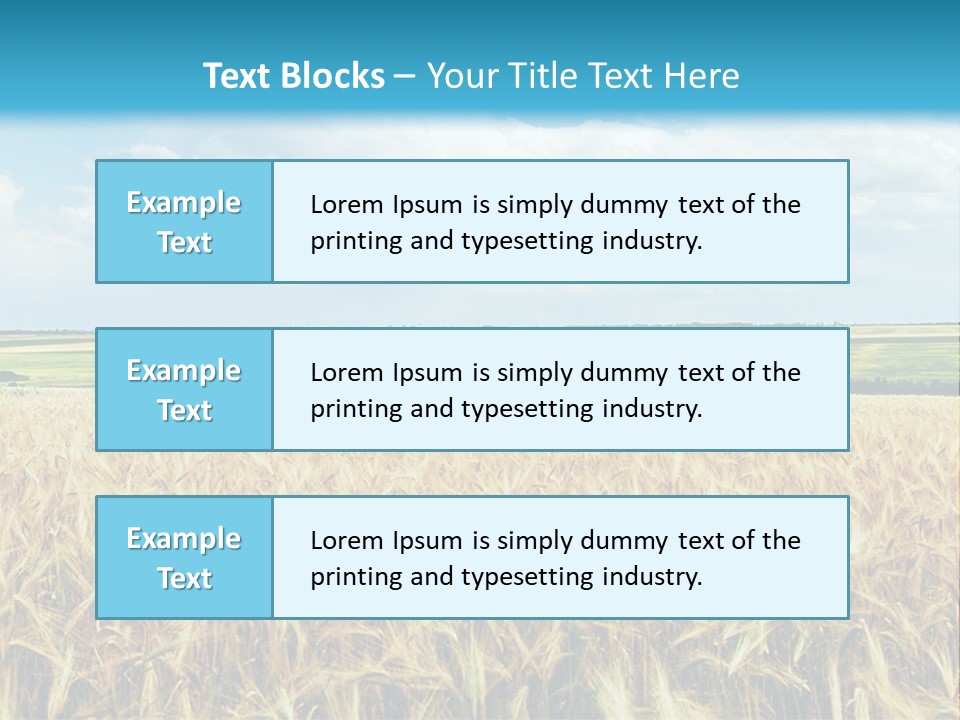 Sky Cultivate Summer PowerPoint Template