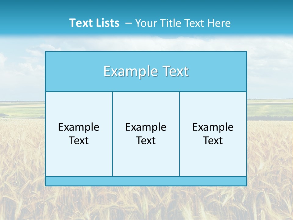 Sky Cultivate Summer PowerPoint Template