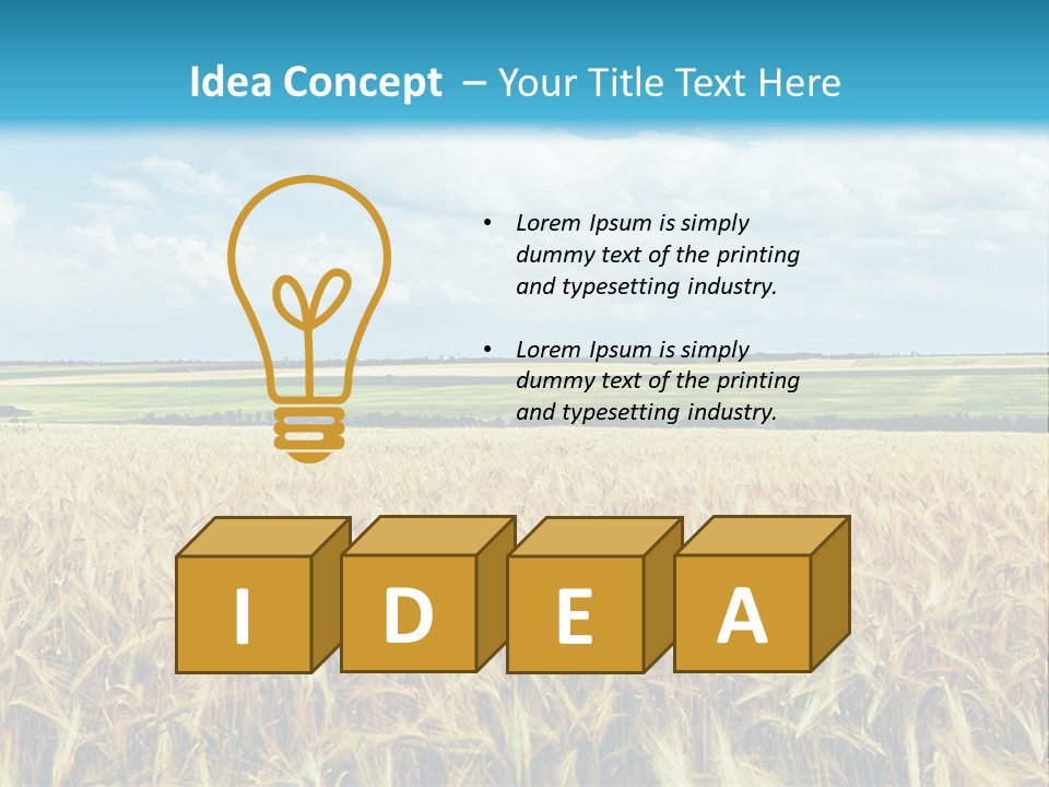 Sky Cultivate Summer PowerPoint Template