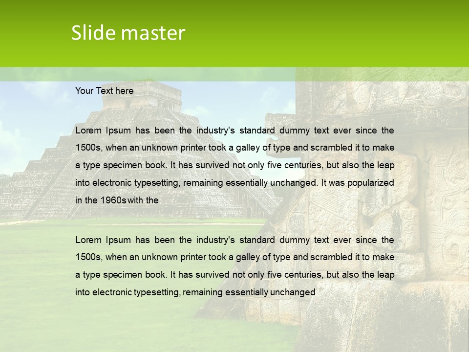 Wonder Mayan Monument PowerPoint Template