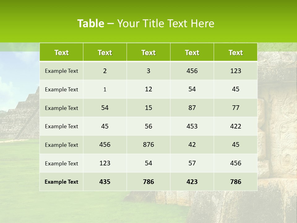 Wonder Mayan Monument PowerPoint Template