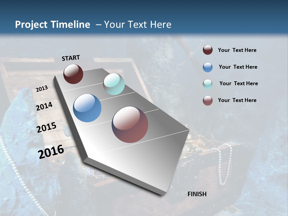 Ancient Golden Underwater PowerPoint Template