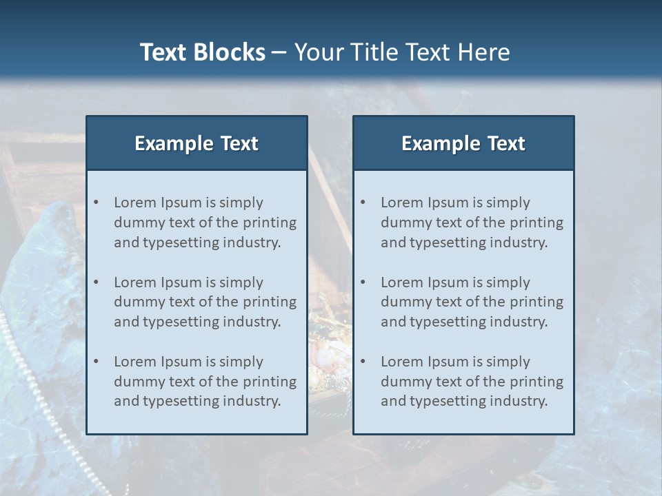 Ancient Golden Underwater PowerPoint Template