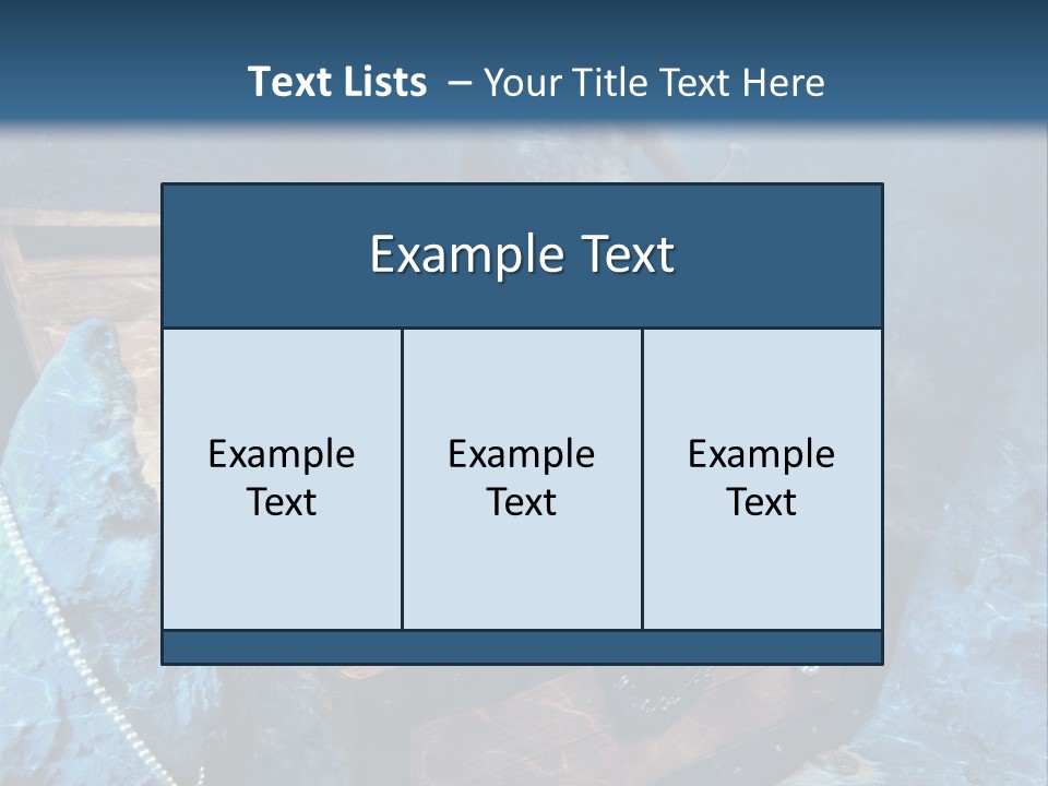Ancient Golden Underwater PowerPoint Template