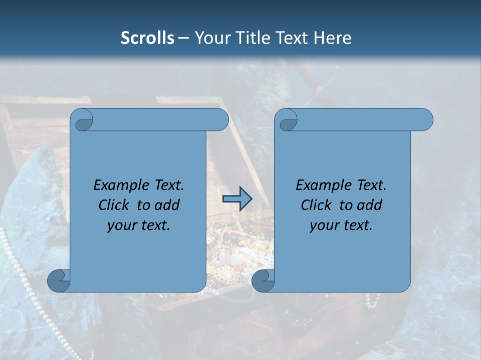 Ancient Golden Underwater PowerPoint Template