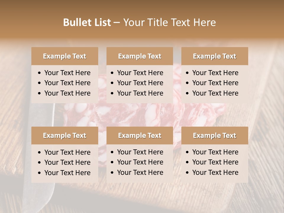 A Piece Of Raw Meat On A Cutting Board With A Knife PowerPoint Template