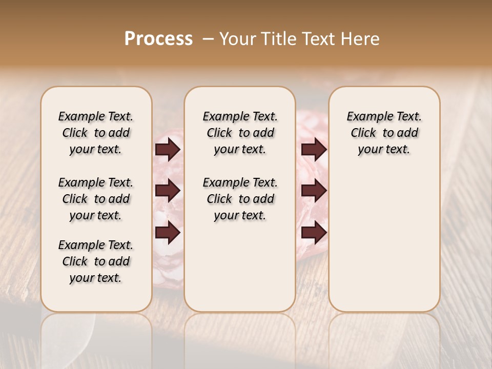 A Piece Of Raw Meat On A Cutting Board With A Knife PowerPoint Template