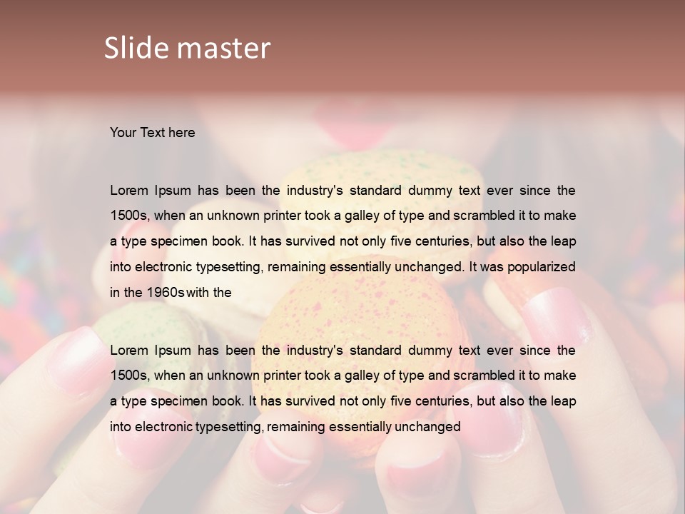 Girl Pleasure Cookie PowerPoint Template