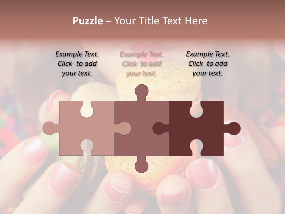 Girl Pleasure Cookie PowerPoint Template