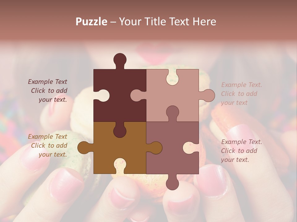 Girl Pleasure Cookie PowerPoint Template