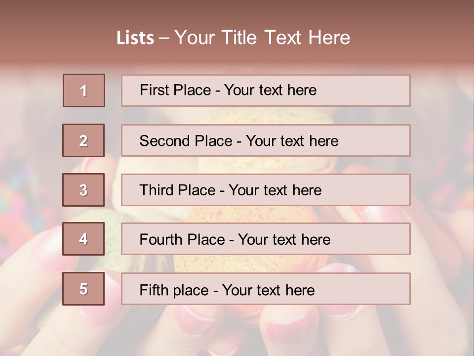Girl Pleasure Cookie PowerPoint Template