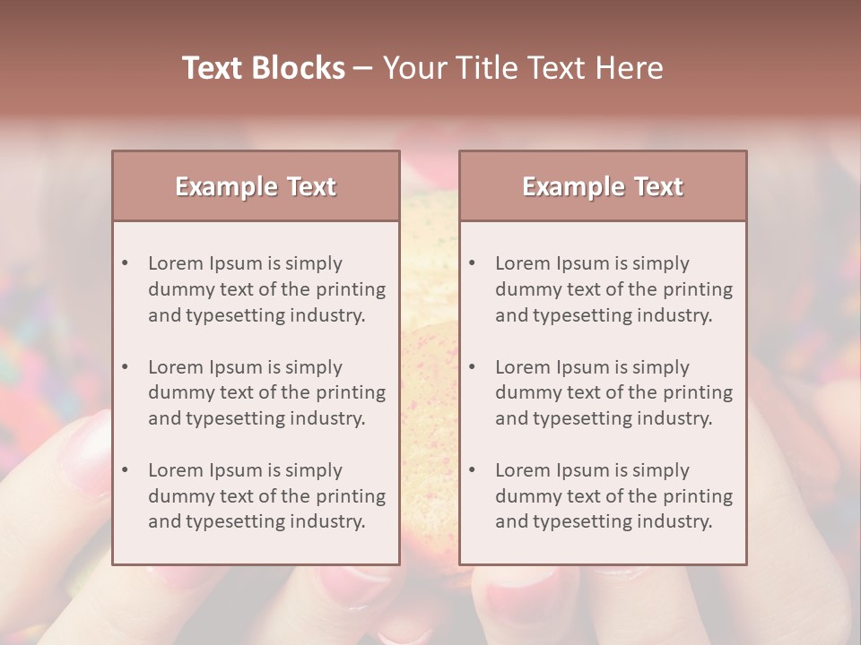 Girl Pleasure Cookie PowerPoint Template