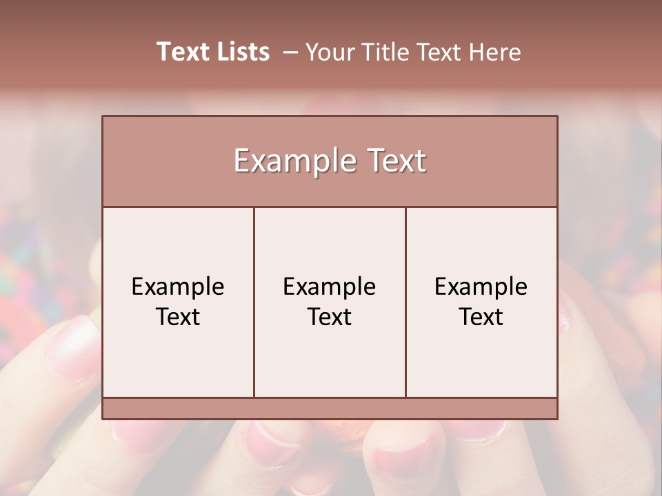 Girl Pleasure Cookie PowerPoint Template