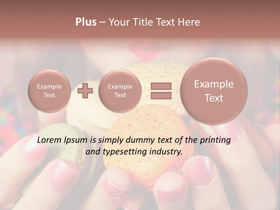 Girl Pleasure Cookie PowerPoint Template