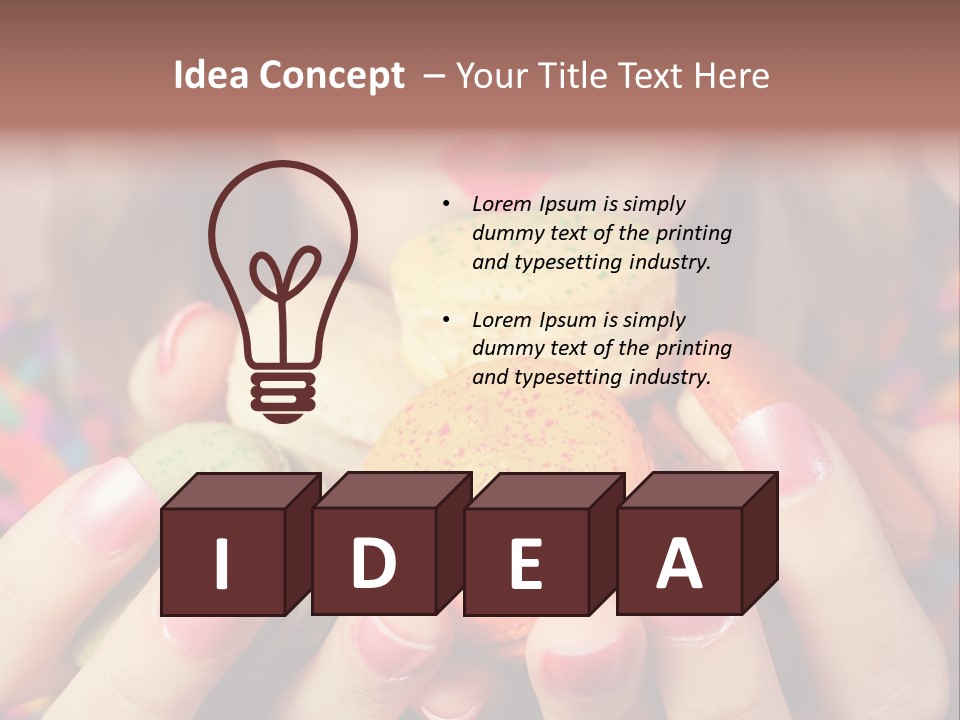 Girl Pleasure Cookie PowerPoint Template