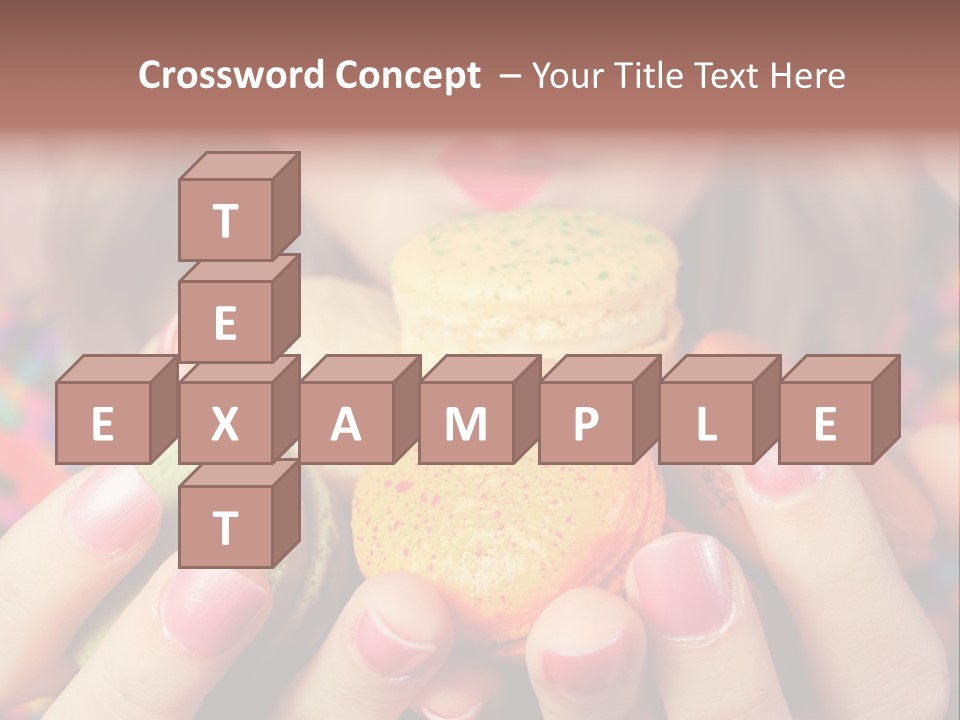 Girl Pleasure Cookie PowerPoint Template