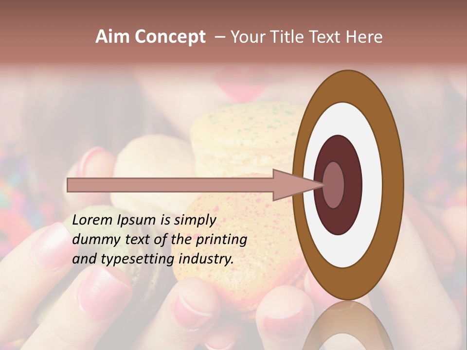 Girl Pleasure Cookie PowerPoint Template