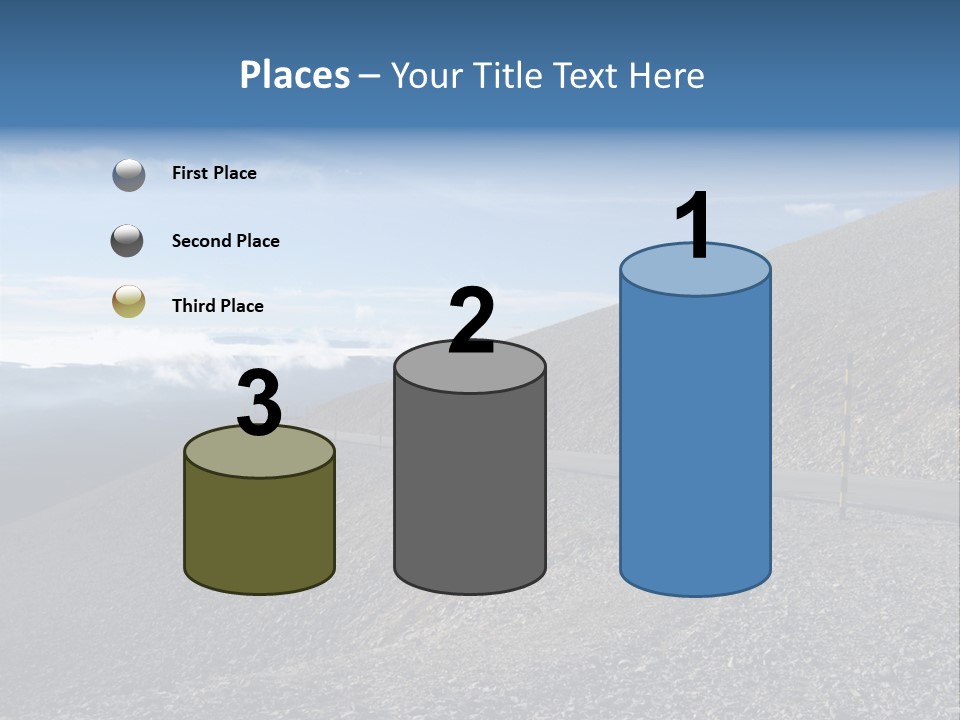 Road Vacation Pass PowerPoint Template