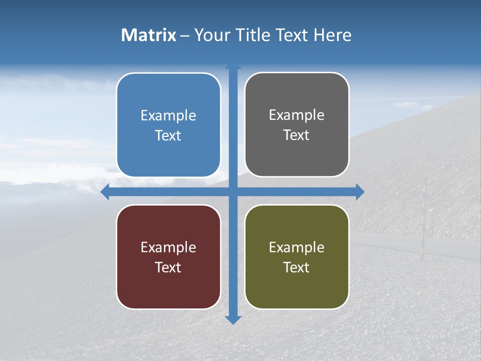 Road Vacation Pass PowerPoint Template