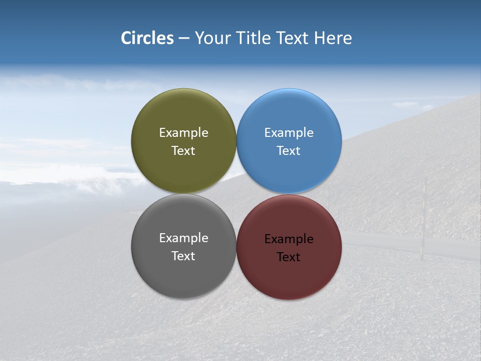 Road Vacation Pass PowerPoint Template