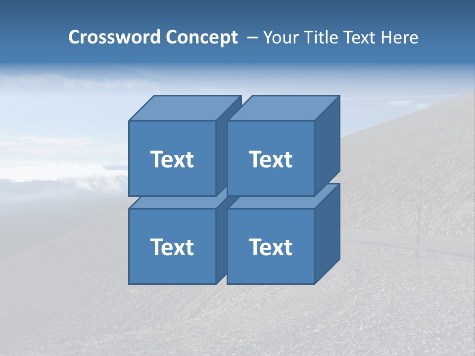 Road Vacation Pass PowerPoint Template