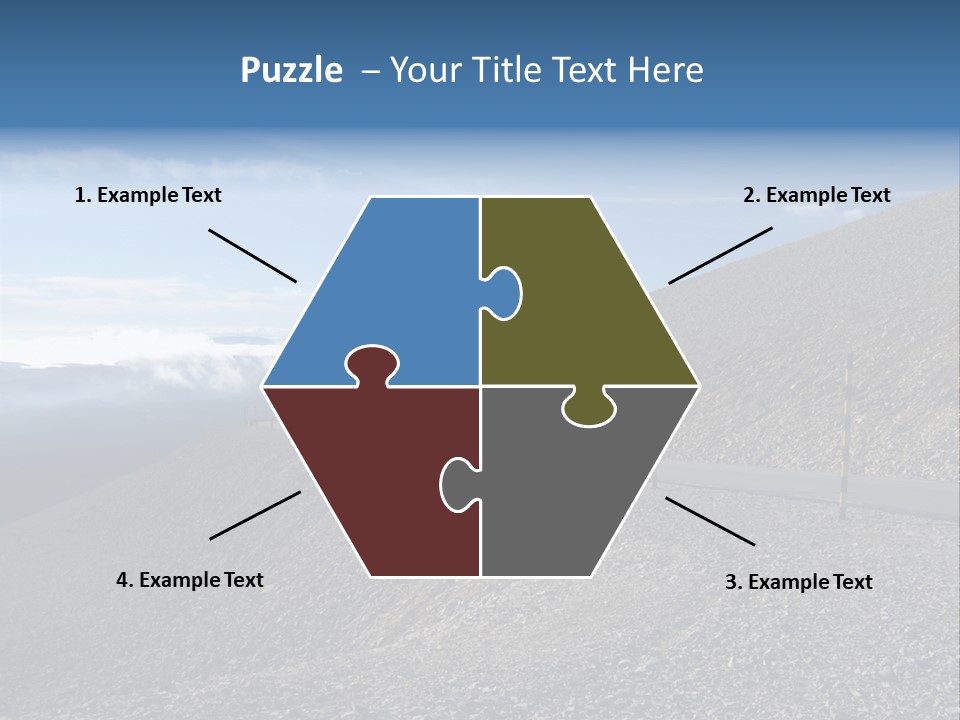 Road Vacation Pass PowerPoint Template