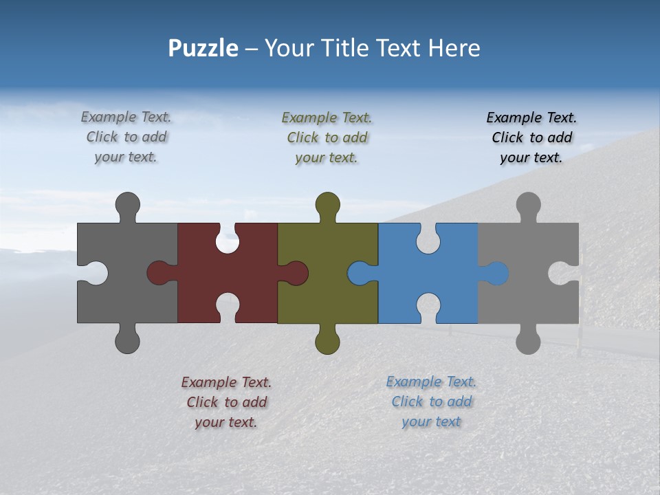 Road Vacation Pass PowerPoint Template