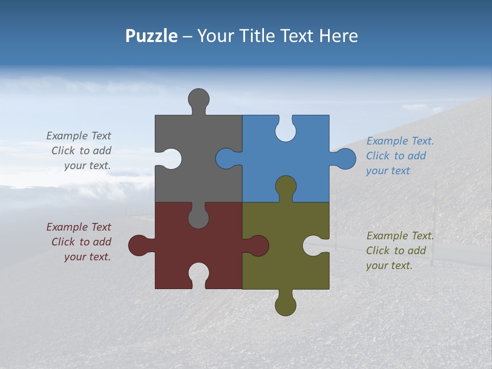 Road Vacation Pass PowerPoint Template