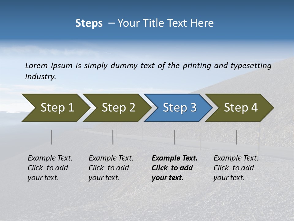 Road Vacation Pass PowerPoint Template