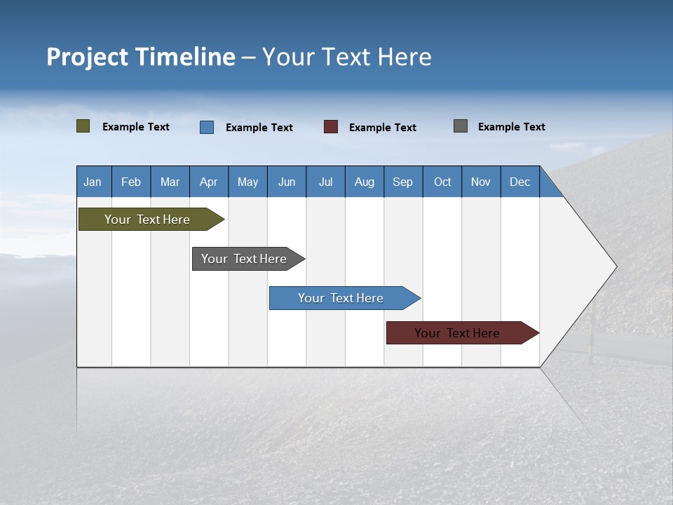 Road Vacation Pass PowerPoint Template