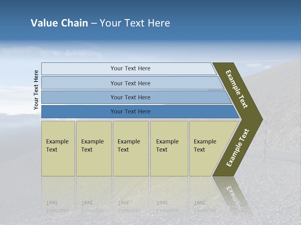Road Vacation Pass PowerPoint Template