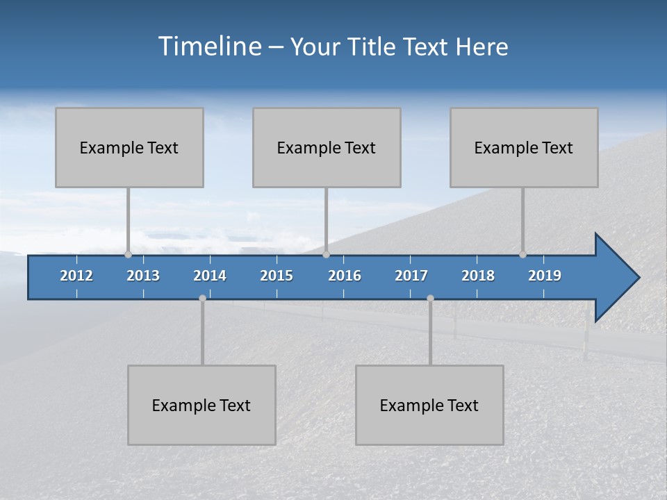 Road Vacation Pass PowerPoint Template