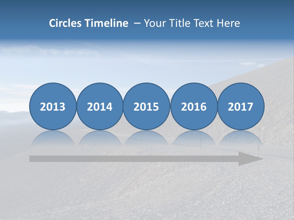 Road Vacation Pass PowerPoint Template