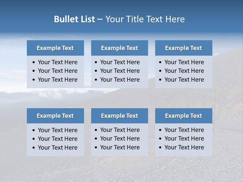Road Vacation Pass PowerPoint Template