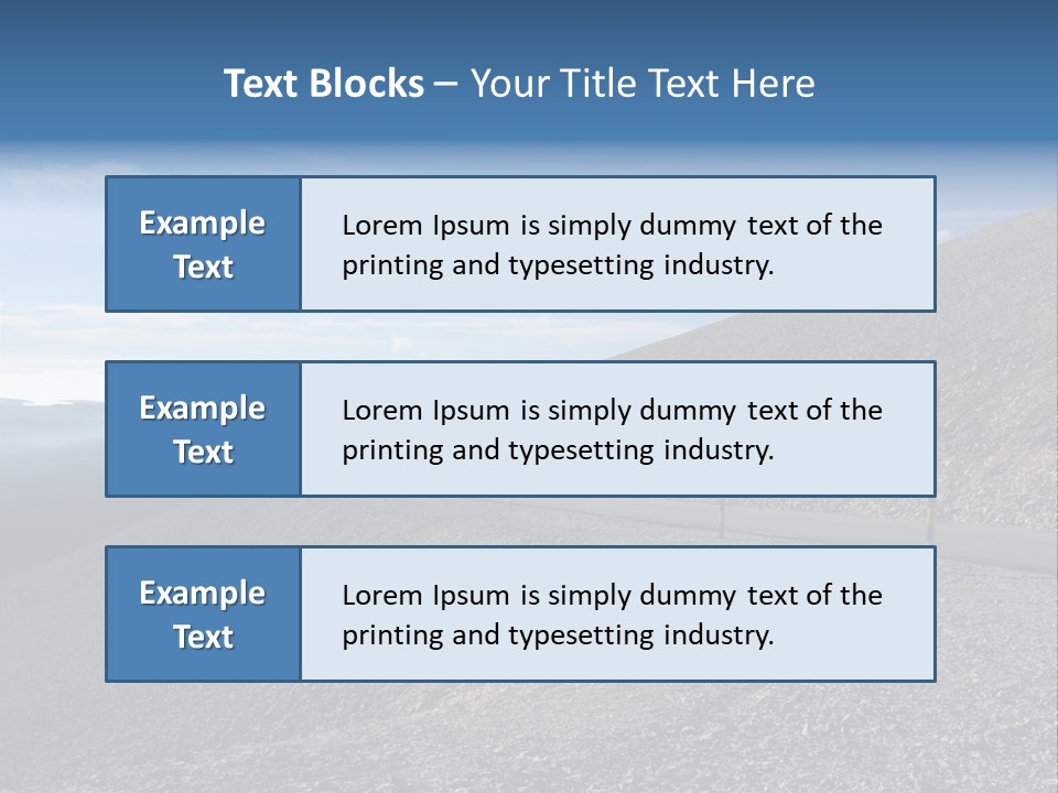 Road Vacation Pass PowerPoint Template