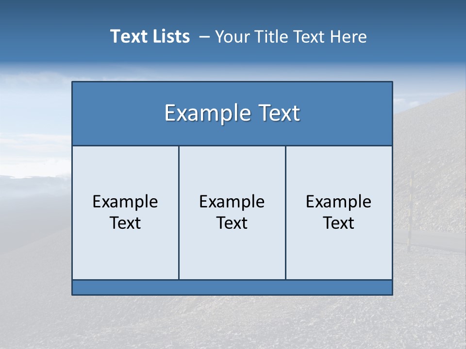Road Vacation Pass PowerPoint Template