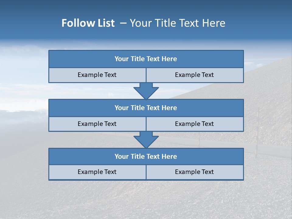 Road Vacation Pass PowerPoint Template