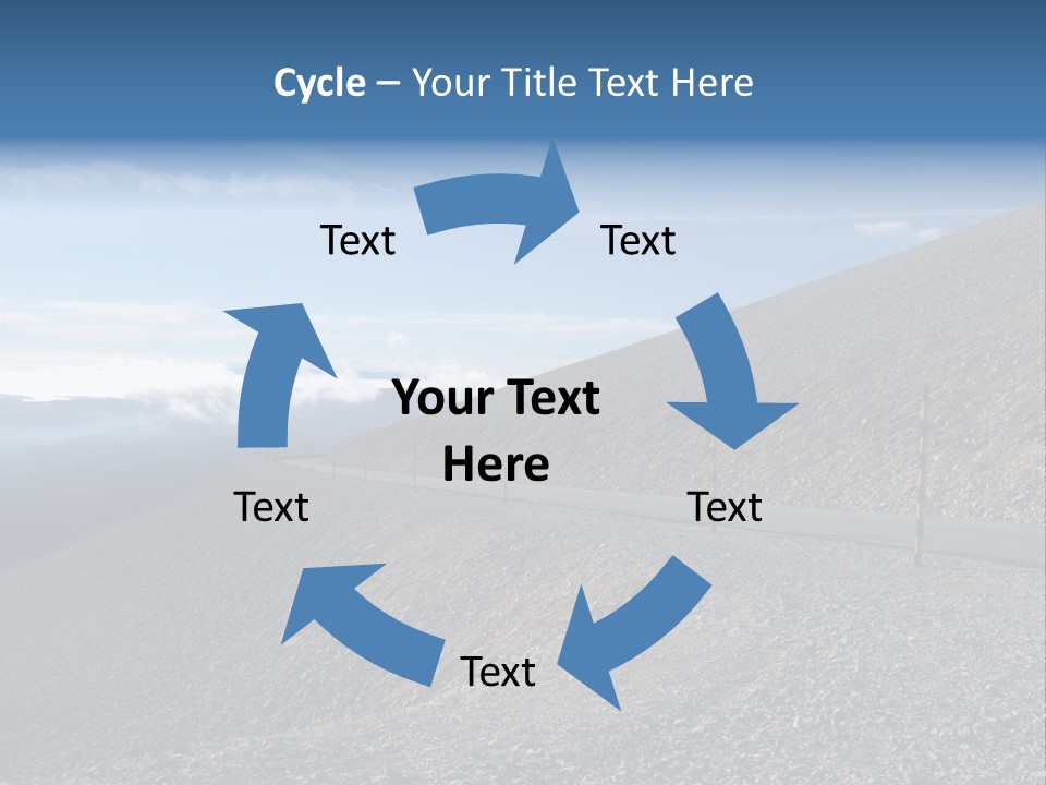 Road Vacation Pass PowerPoint Template