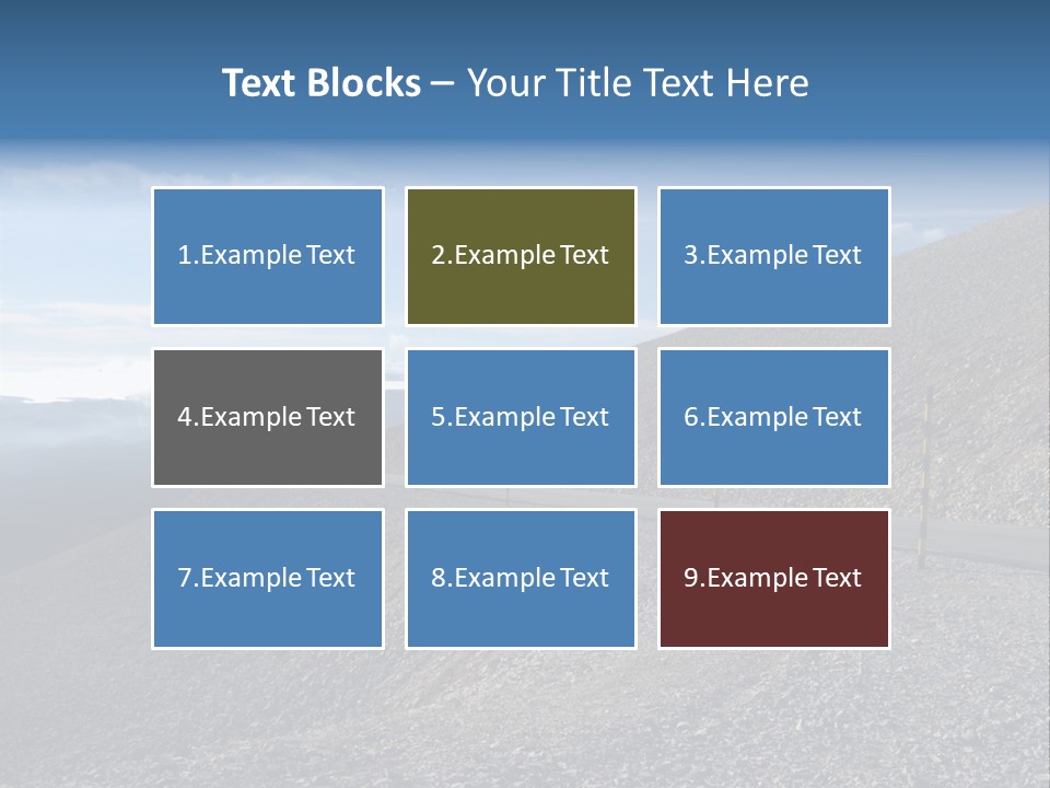 Road Vacation Pass PowerPoint Template