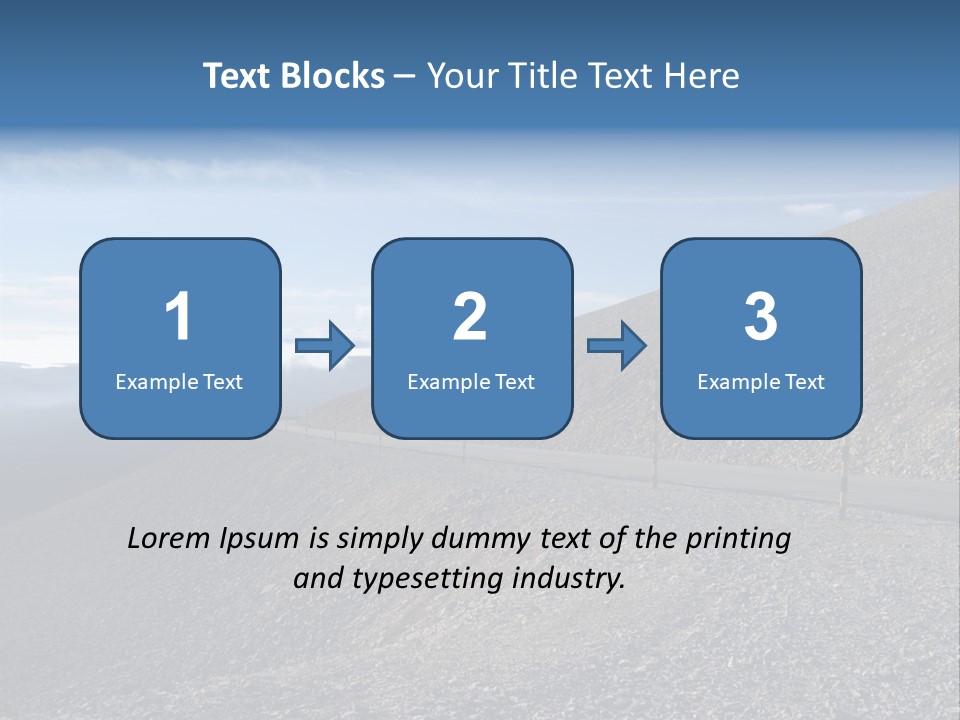 Road Vacation Pass PowerPoint Template