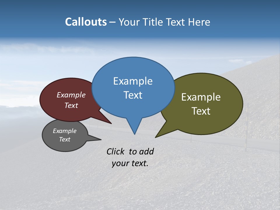 Road Vacation Pass PowerPoint Template